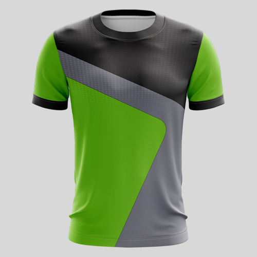 Green Esport Pattern Full Print Roundneck Shirt Thumbnail