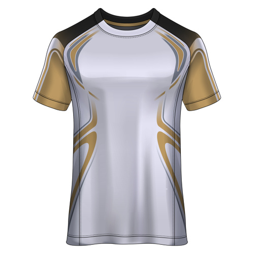 Vector Lines Design Full Print Roundneck Shirt Thumbnail