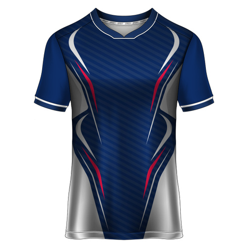 Esport with Linear Design Full Print Roundneck Shirt Thumbnail