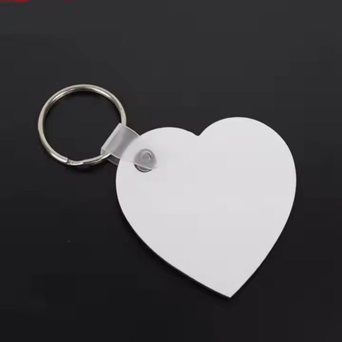 1 Side Heart Wooden Keychain Thumbnail