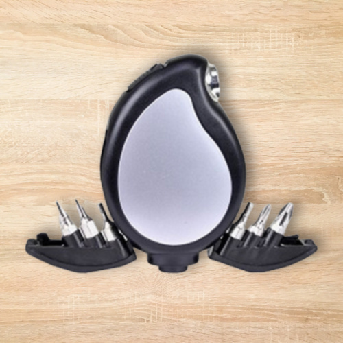 8 in 1 Multifunction Tools Pocket Tool Kit W/Led Flashlight tape & Screwdriver Heads Thumbnail