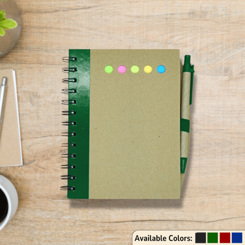 Notebook w/ sticky notes & pen Thumbnail