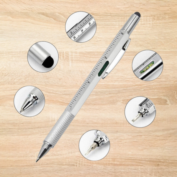 6 in 1 Leveler Pen with Stylus Thumbnail