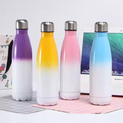17oz Stainless Steel Cola Shaped Bottle with Gradient Color Thumbnail