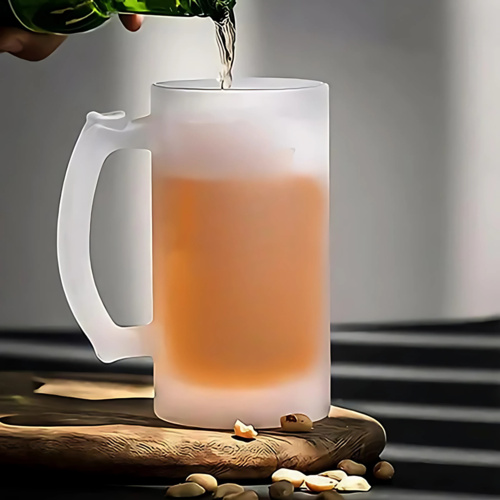 16oz Frosted Glass Beer Mug Thumbnail