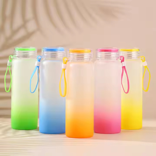 Gradient Color Frosted Plastic Tumbler Thumbnail