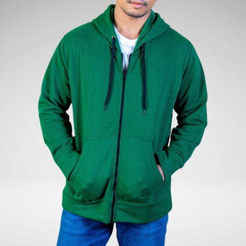Fleece Hoodie w/ Zipper Thumbnail