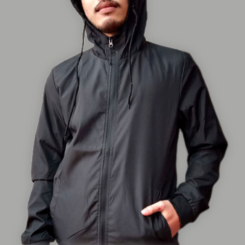 Windbreaker Jacket with Hoodie Thumbnail