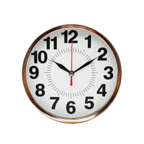 6.5" Mini Elegant Matte & Glossy Gold Wall Clock Thumbnail