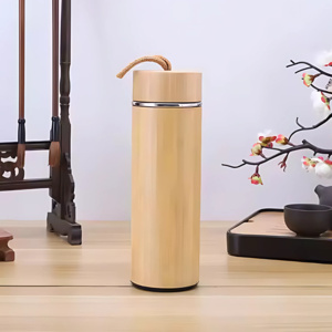 Bamboo Tumbler w/ Rope Handle 450ml Thumbnail