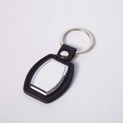 Barrel Leather Keychain Thumbnail
