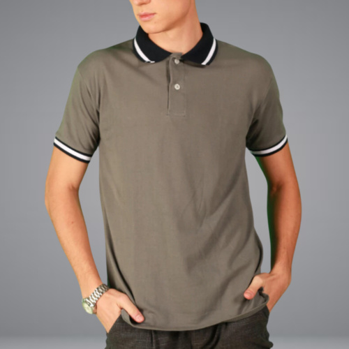 Active Life Honeycomb Single Tone Stripe Polo Shirt Thumbnail