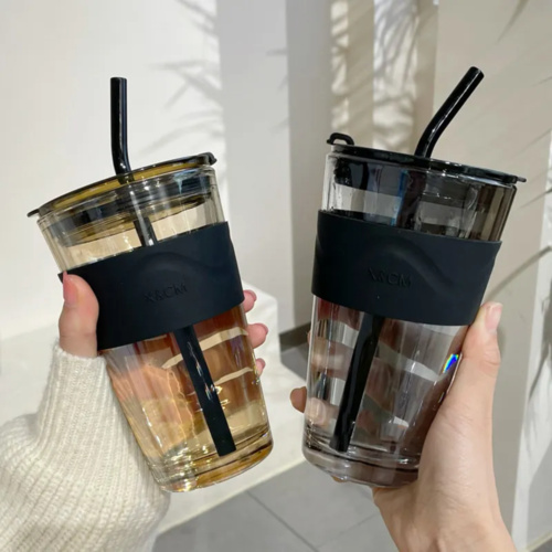 450ml Glass Straw Cup Thumbnail