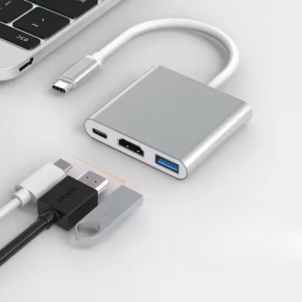 USB C Multi Function Adaptor 3 Ports Thumbnail