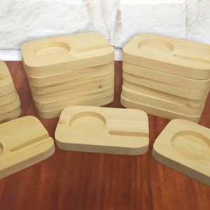 Wood Coaster w/ Phone Holder Thumbnail