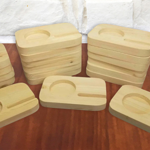 Wood Coaster w/ Phone Holder Thumbnail