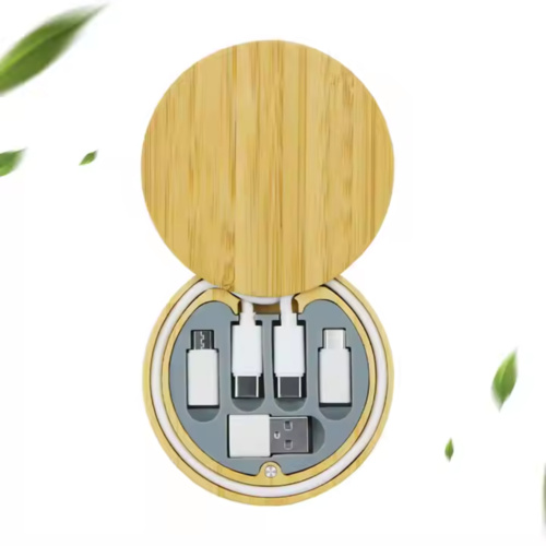 Wood Cord Holder Round Thumbnail