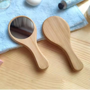 Wood Mirror w/ Handle Thumbnail