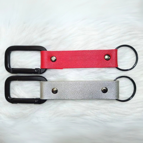 Carabiner Leather Keychain Thumbnail