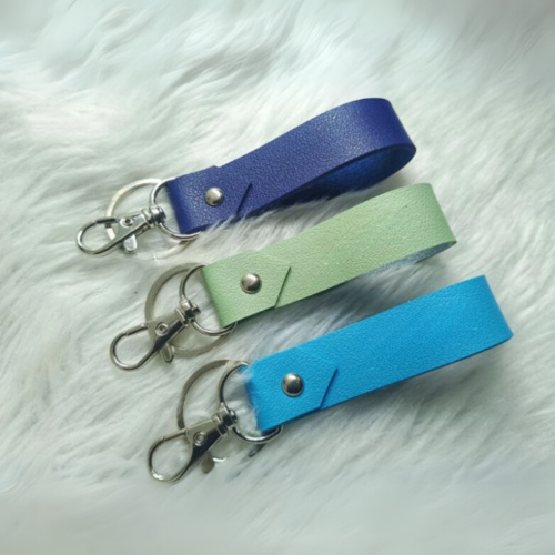 Leather Keychain w/ Ring & Hook Thumbnail