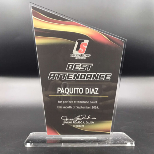 Acrylic Plaque D-I Thumbnail