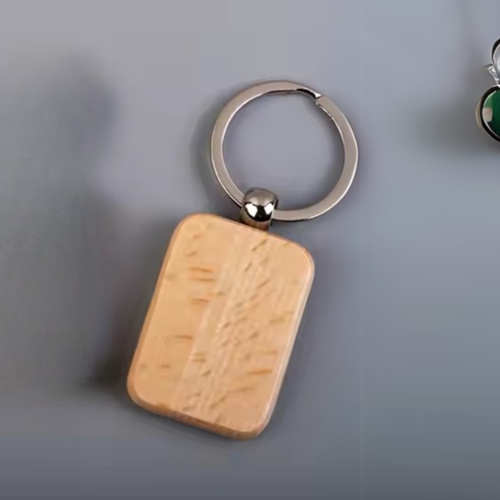 Bamboo Keychain Rectangle Thumbnail