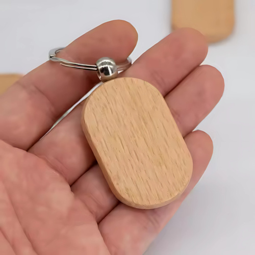 Bamboo Keychain Dogtag Thumbnail