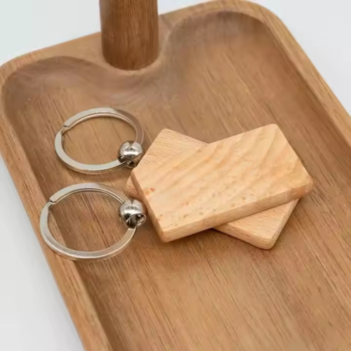 Bamboo Keychain Long Rectangle Thumbnail