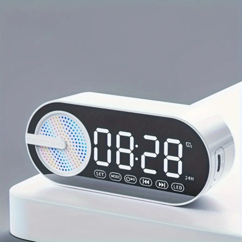 Portable Audio Speaker Wireless Bluetooth w/ Digital Clock & FM Radio Thumbnail