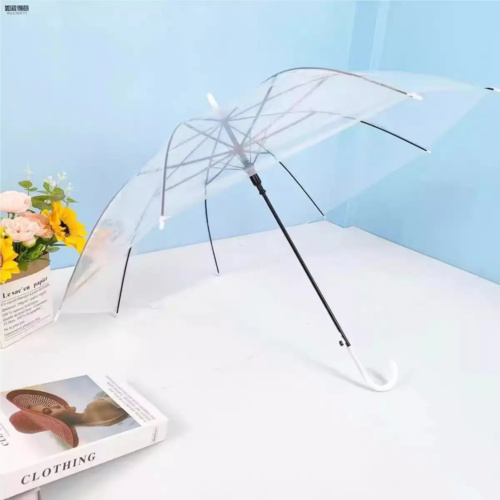 Transparent J-Handle  Umrbrella 23" Thumbnail