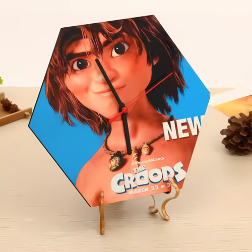 MDF Hexagon Clock Thumbnail