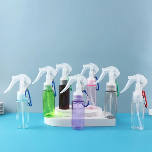 50ml Colored transparent Plastic Bottle w/ Trigger Spray and Hook Thumbnail