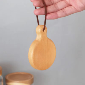 Bamboo Bottle Opener Round Thumbnail