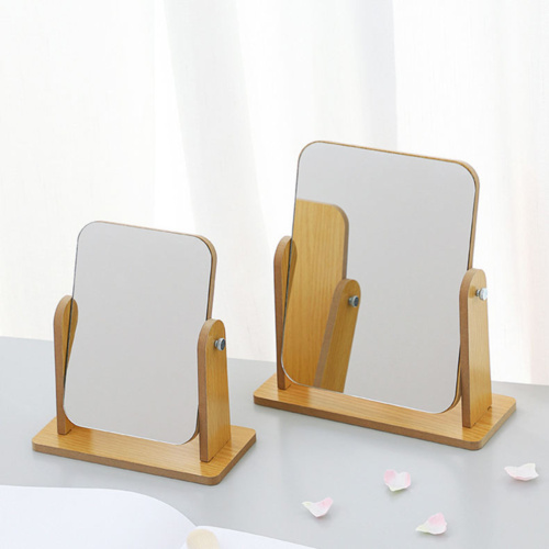 Wooden Vanity Mirror With Stand Thumbnail