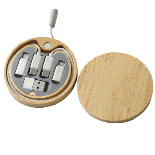 Bamboo Round Cord Holder Thumbnail