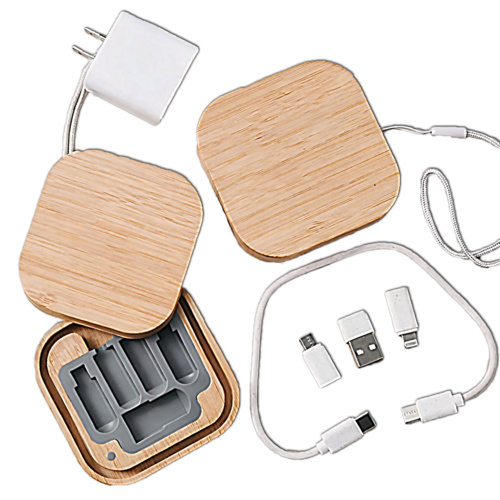 Bamboo Square Cord Holder Thumbnail