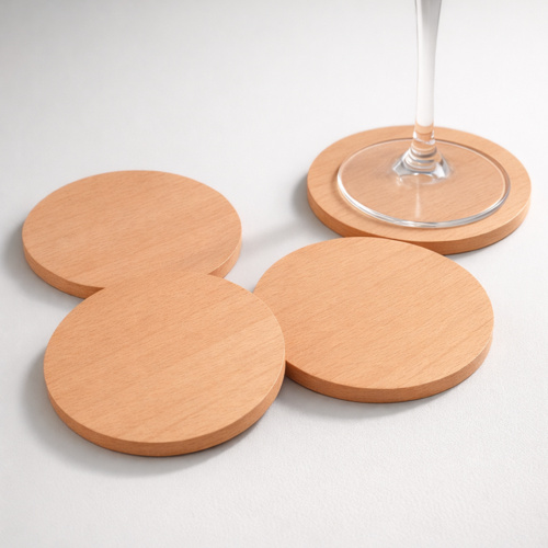 Round Wooden Coaster Thumbnail