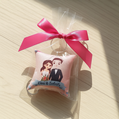 Plastic Keychain Packaging w/ ribbon Thumbnail