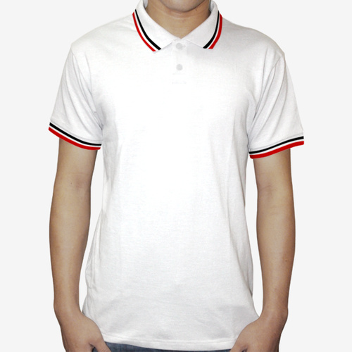 2 Tone Polo Shirt - White Body (Mens) Thumbnail