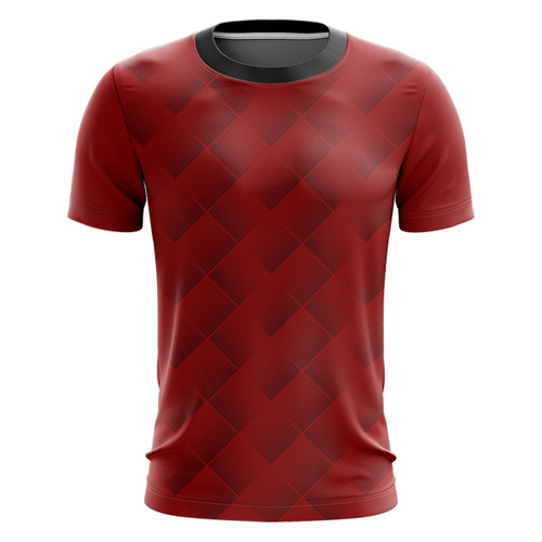 Geometric Abstract Design Full Print Roundneck Shirt Thumbnail