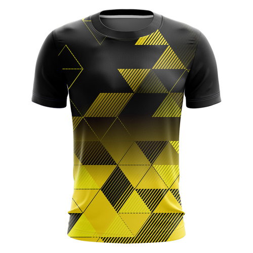 Sporty Abstract Design Full Print Roundneck Shirt Thumbnail