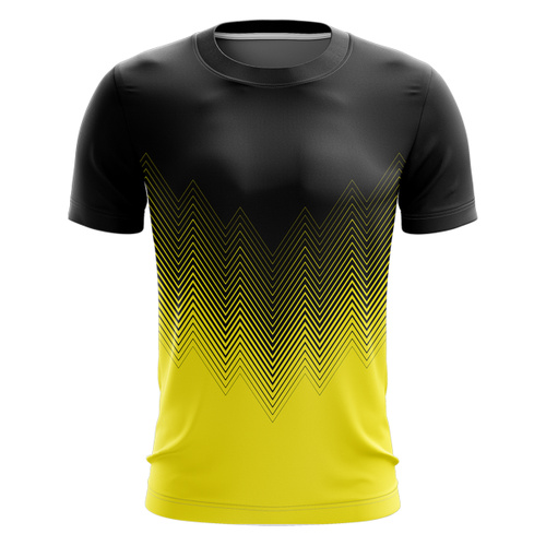 Zigzag Line Design Full Print Roundneck Shirt Thumbnail