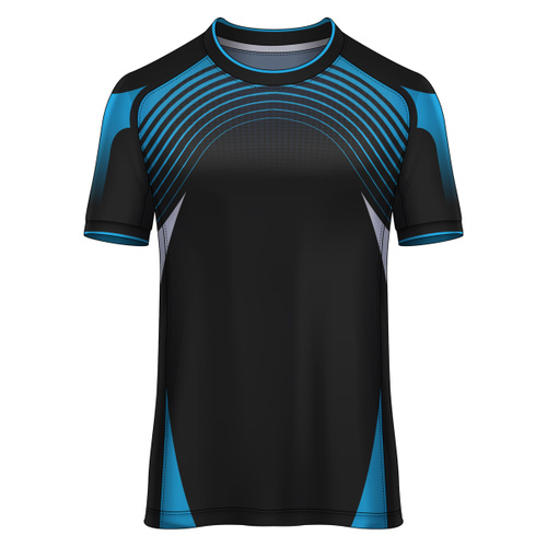 Stripe Lines Design Esport Full Print Roundneck Shirt Thumbnail