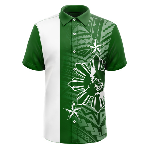 Philippine Design Full Print Button Down Polo Thumbnail