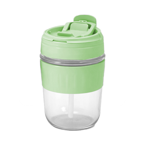 2-Way Drinking Glass with Soft Silicone Straw Thumbnail