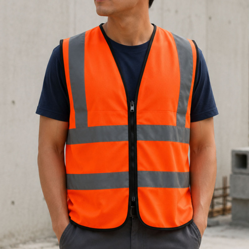Work Safety Vest with Reflector Strips Thumbnail