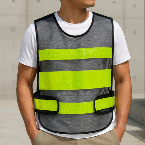 Work Safety Mesh Vest with Reflector Strips Thumbnail