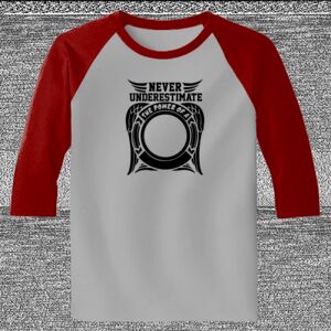 Raglan 3/4 Roundneck Shirt (Gray Body) Thumbnail