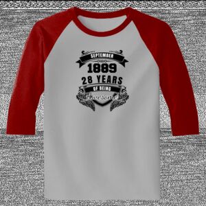 Raglan 3/4 Roundneck Shirt (Gray Body) Thumbnail