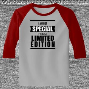 Raglan 3/4 Roundneck Shirt (Gray Body) Thumbnail